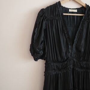 Ulla Johnson ‘Olivia’ Pleated Tiered Dress